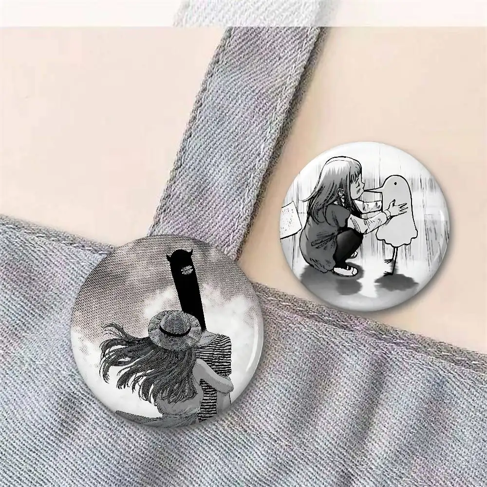 Goodnight P-Punpun Badges Tinplate Soft Button Pin Brooch Metal Badge Custom Jewelry Accessories Hat Bag Lapel