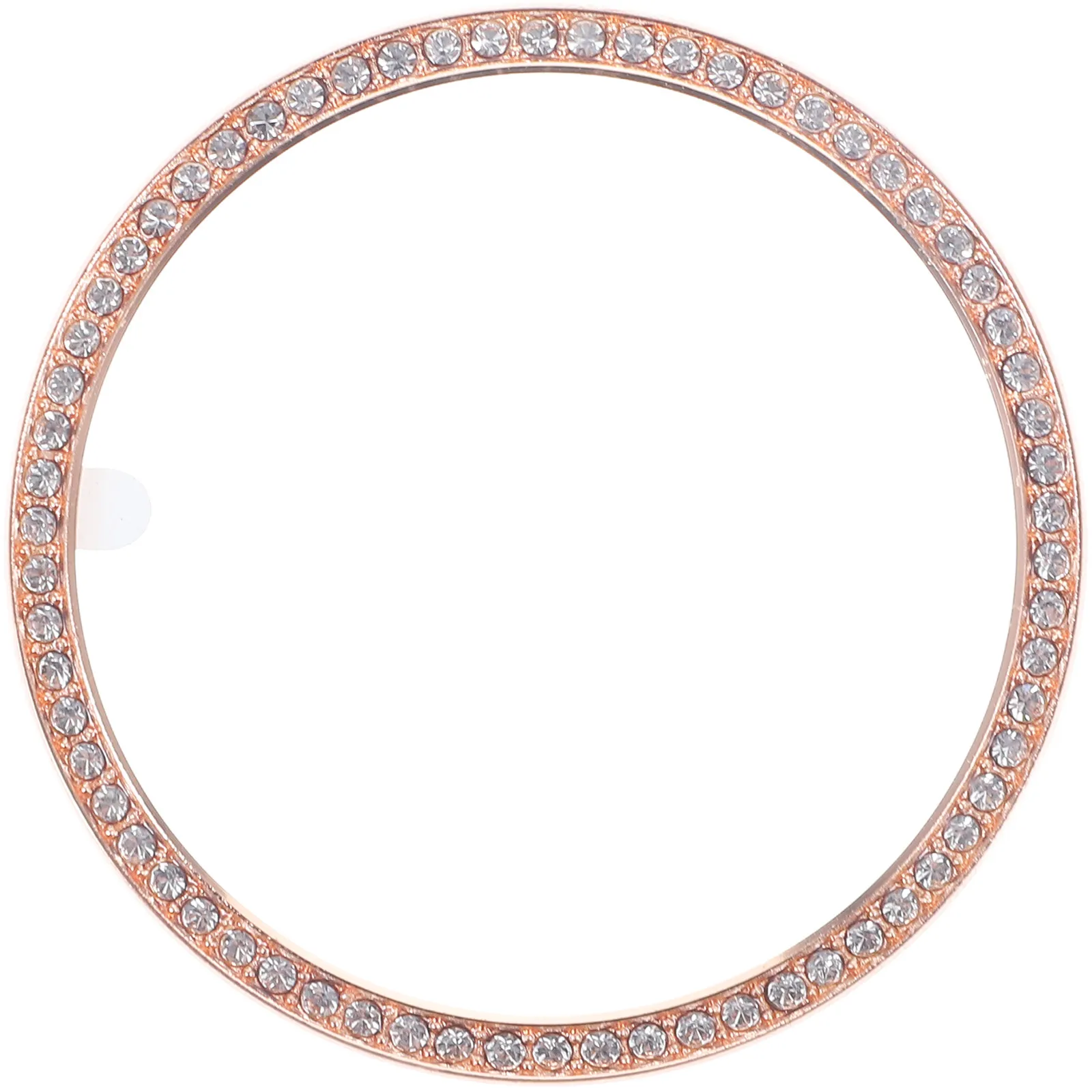 Diamond Mounted Bezel Ring Alloy Smart Watch Scratch Protector Compatible 42Mm Rose Gold Stylish Collision Defense