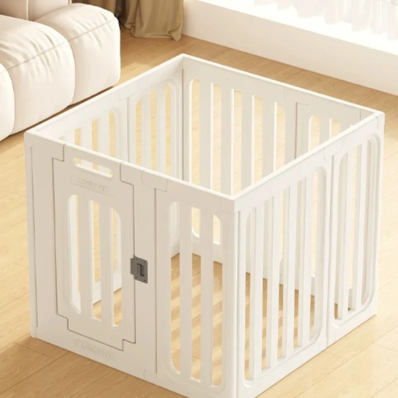 Outdoor Acrylic Playpen Dog Fence Modern Large Grating Supplies Circle Modular Dog Fence Kennel Folding Barrera Perro Home Decor