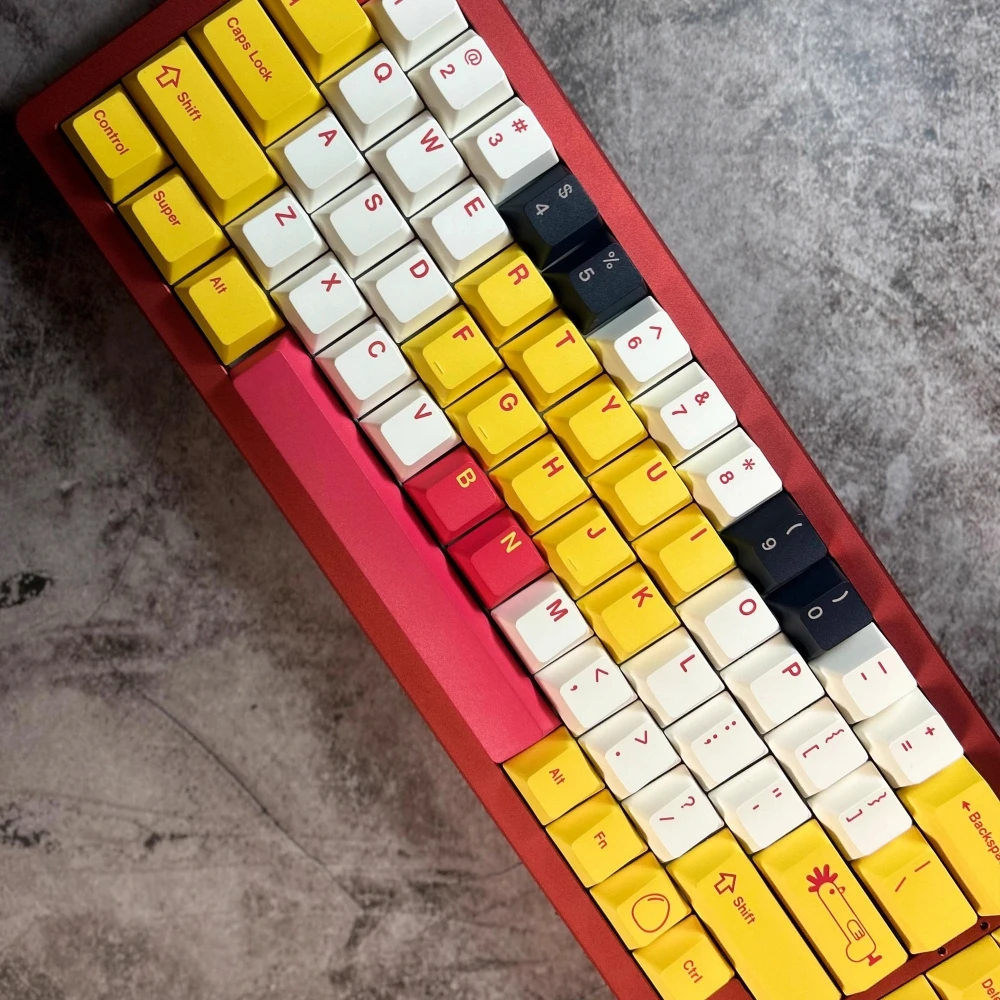 Imagem -05 - Conjunto Gmk Cluck Keycaps Pbt Corante Subbed Chave Tampas Cereja Perfil Keycap para mx Switch Teclado Split 7u Barra de Espaço Duplo b 1