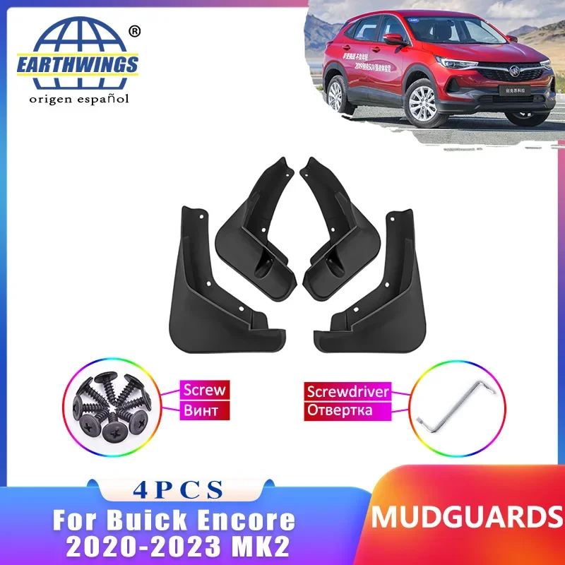 

Mudflap For Buick Encore 2020-2023 MK2 2021 New Mudguard Front Rear Fender Car Styling Accessorie Upgrade Version Four Piece Set