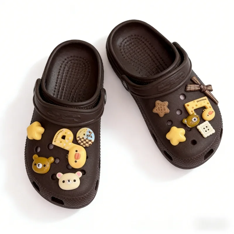 Set de Abalorios para Zapatos Kawaii Cottagecore con Diseño de Oso, Pato, Queso y Estrella, Accesorios Lindos para Decorar Zapatos, para Zuecos, Sandalias, Regalos para Niñas