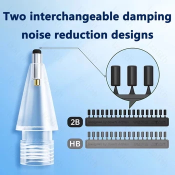 Apple Pencil için Kalem İpuçları 1. 2. Nesil Çift Katmanlı 2B ve HB ve Apple Kalem Ucu için İnce Uç
