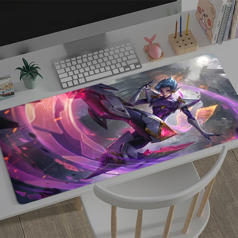 

Mouse Pad Large League of Legends Camille Computer Office Game Rubber Anti-slip Gaming Keyboard coaster Long Desk Pads Mousepad