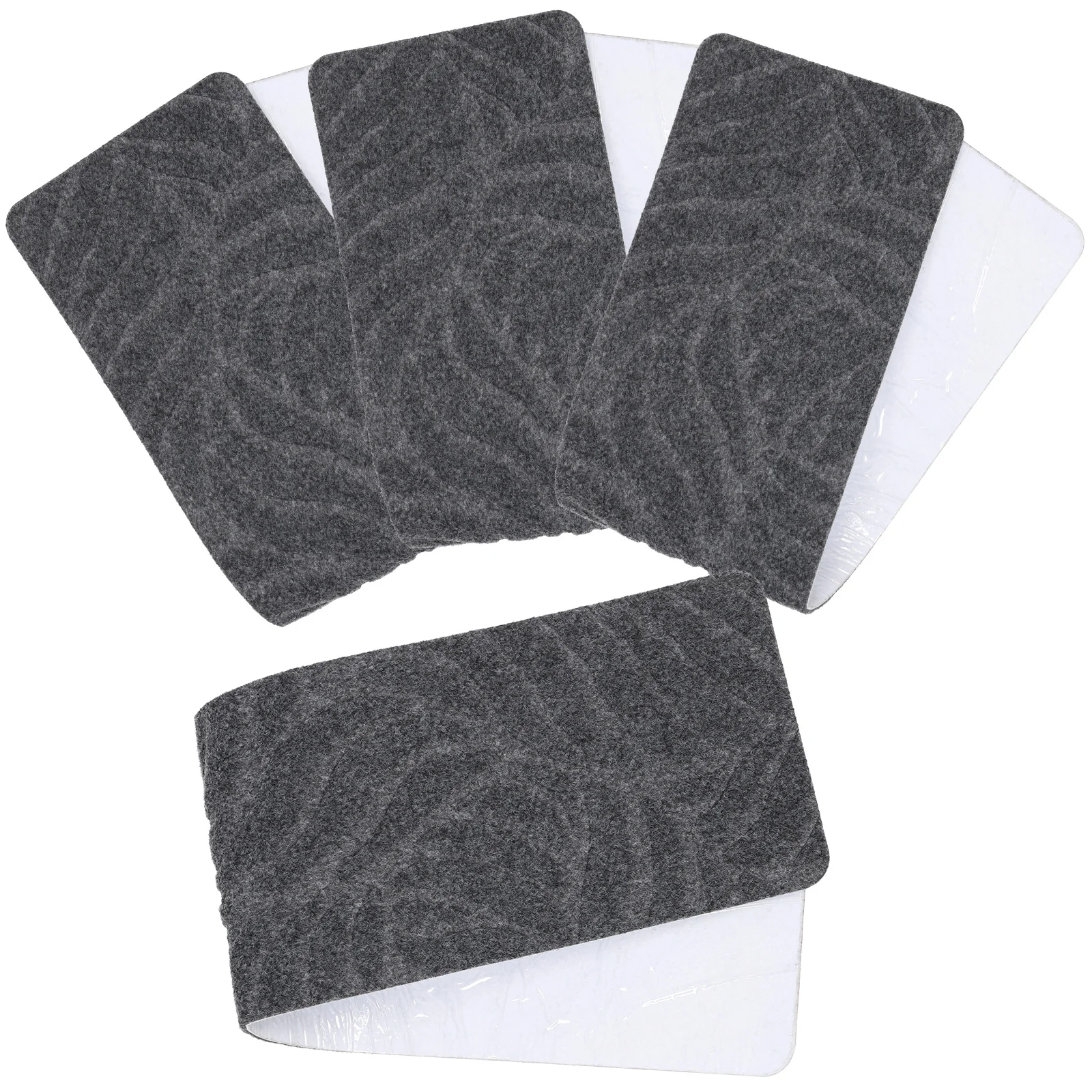 

4pcs Non-Slip Stair Mat Household Carpet Step Pad Anti-Skid Sticker Self-Adhesivereusable Stair Protector For Kids