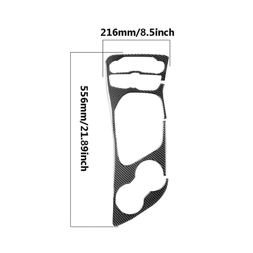 

Наклейка на панель переключения передач, центральная наклейка на панель чашки переключения передач для Dodge Ram 2010-2015, отделка из углеродного волокна