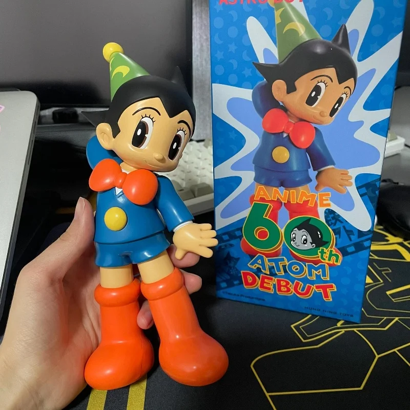 Genuine HHTOYS Astroboy Genuine 60th Anniversary Tide doll doll ornament handmade 22cm holiday celebration edition model toygift