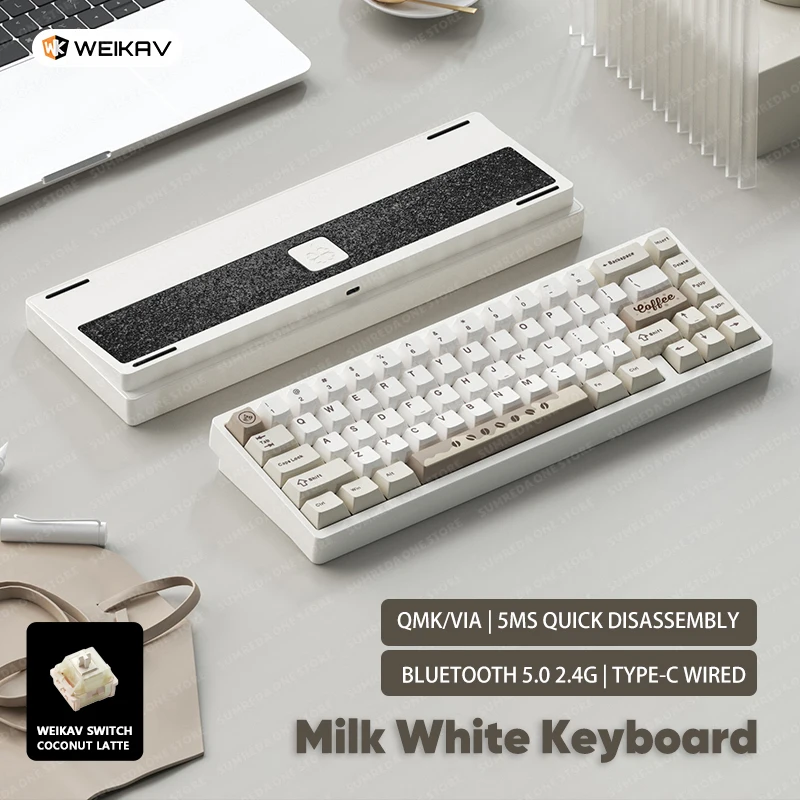 Weikav Lucky65 V3 NUT65 ワイヤレスアルミメカニカルキーボードキット Weikav Lucky65 V3 NUT65 ワイヤレスアルミメカニカルキーボードキット