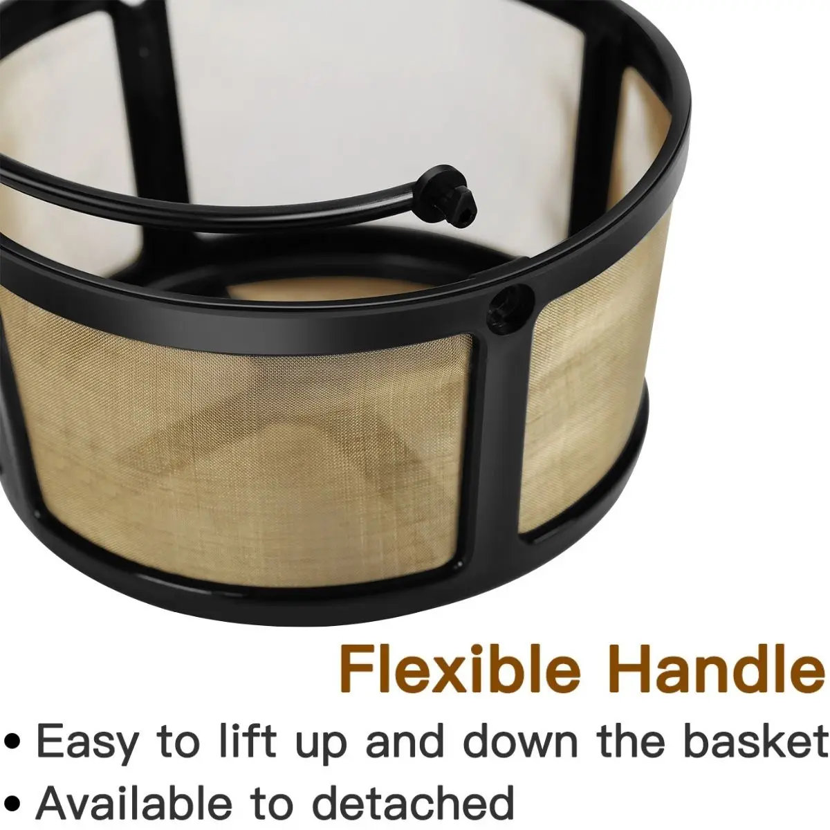 فلتر قهوة K Duo قابل لإعادة الاستخدام فقط لـ K-Duo Essentials & Brewers، سلة Carafe مرشحات القهوة المطحونة الشبكية الدائمة