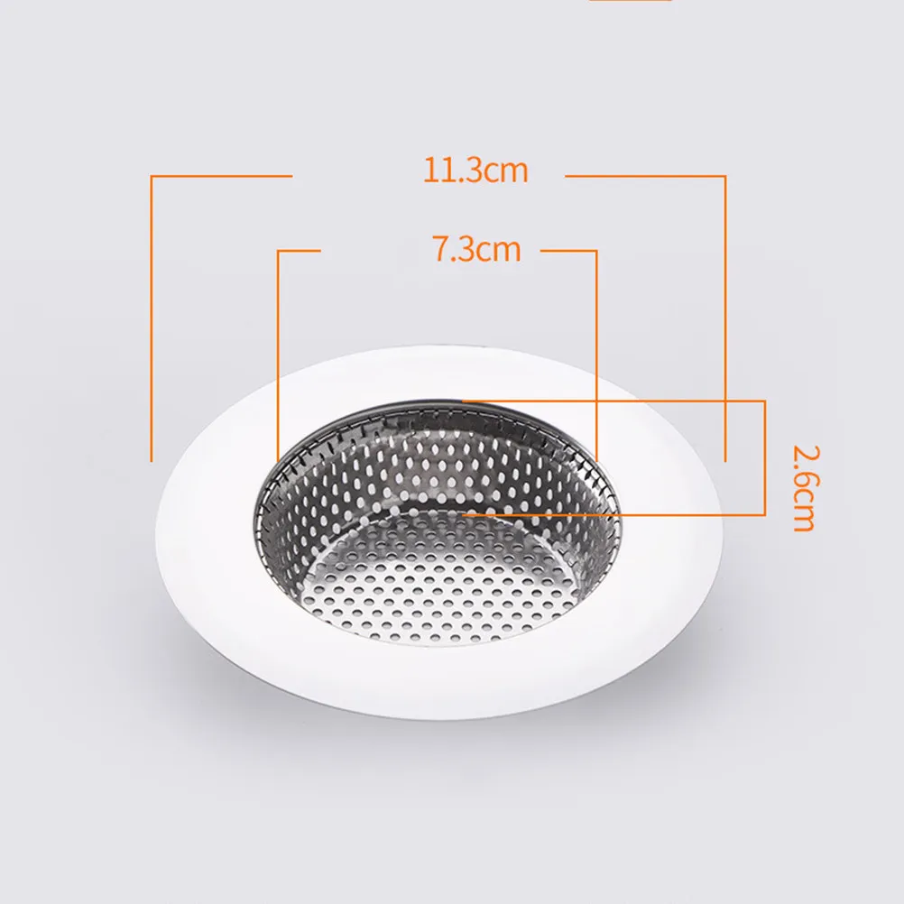 4Pcs Floor Drain Filter Net Stainless Steel Bathroom Bathtub Hair Filter Sizes .3cm M9cm S7cm Xs5.5cm Corrosion Resistant