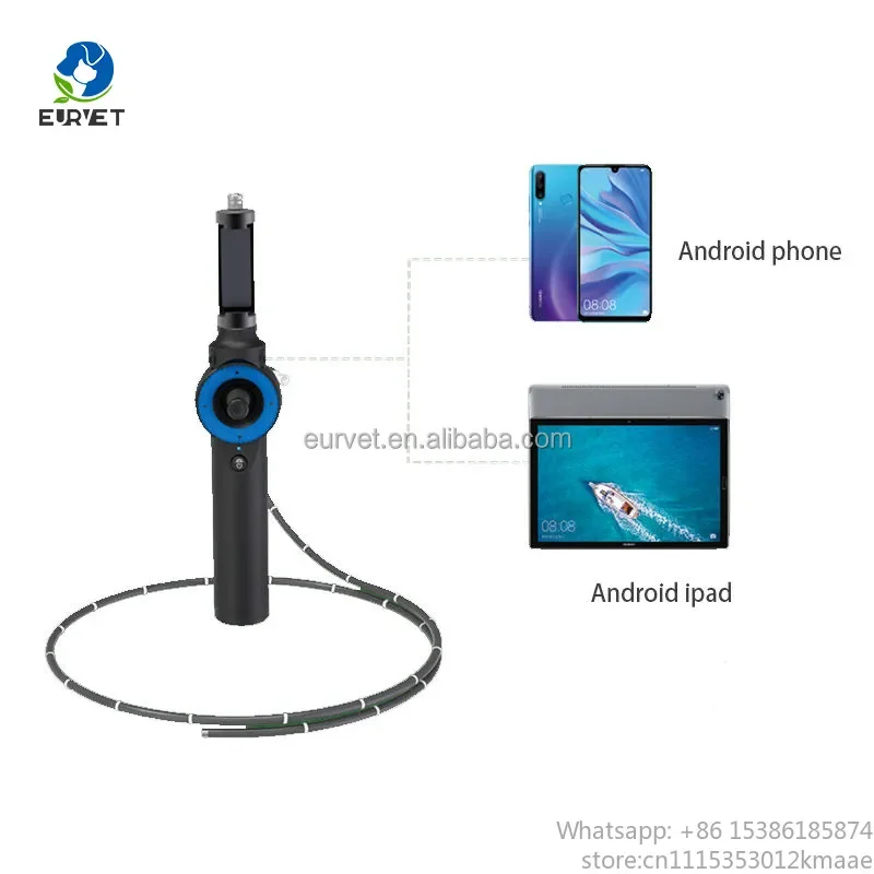 Vequyn EUR VET Portable Video Endoscope System — Flexible Gastroscope & Colonoscope for Veterinary Clinic Use