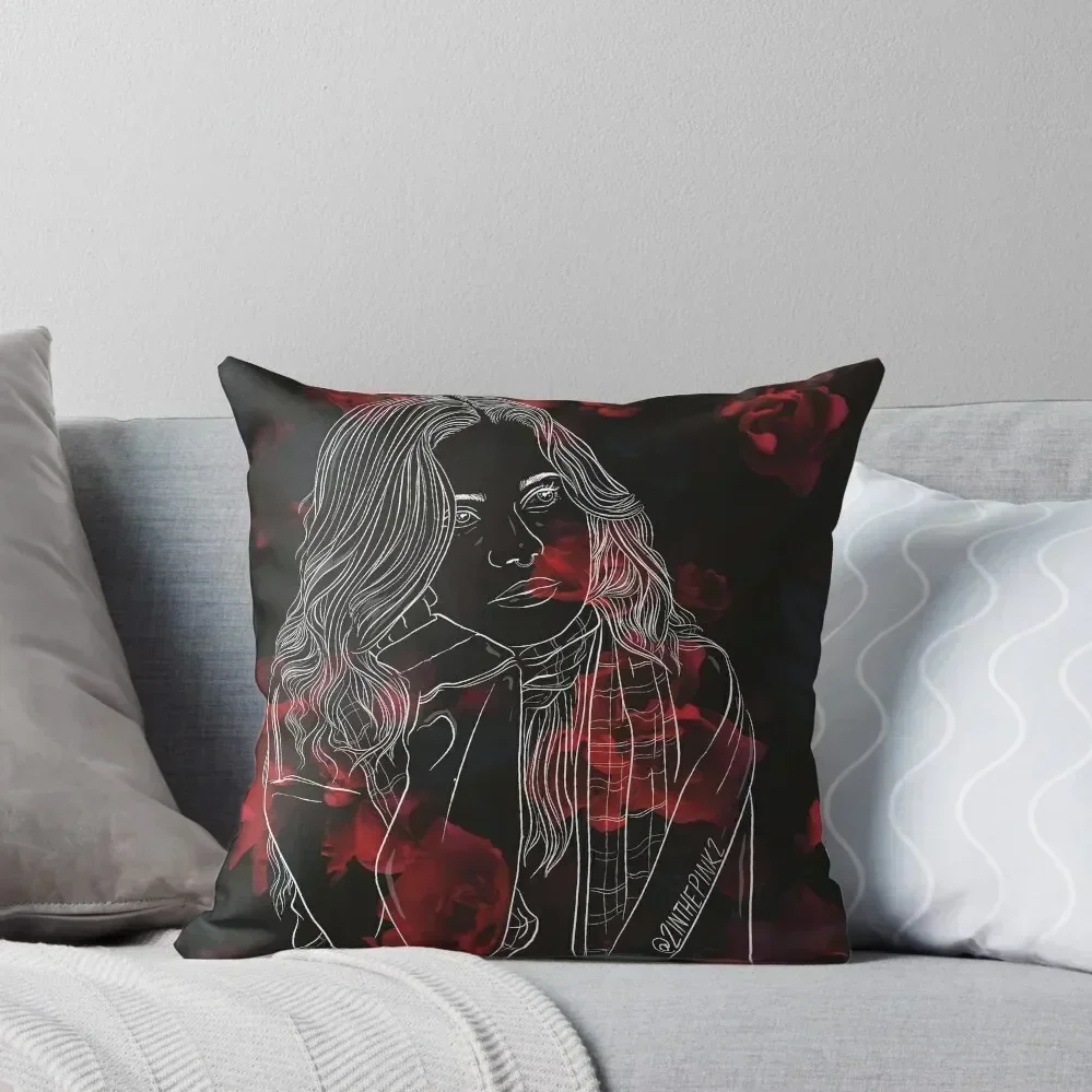 

Girl in Red Throw Pillow Decorative pillowcase Bed pillowcases Christmas Pillows Cushions For Sofa pillow