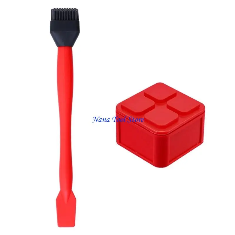 31GJ Small Silicone Glues Dispensing Storage Box Sealable Lid Glues Container for Accurate Control Electronics Repair Art