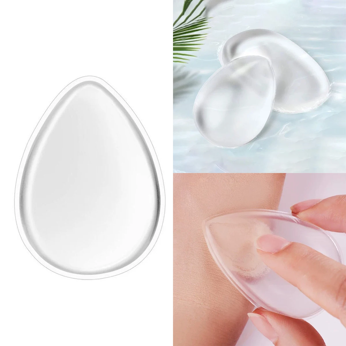 New Hot Silicone Sponge Mixed With Silicone Sponge Makeup Puff For Basic Makeup Bb Cream Beauty Essence Makeup Puff Tool