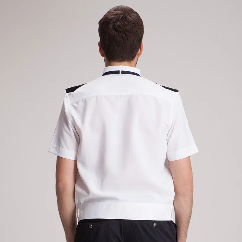 AIMENWANT Ropa de seguridad Ropa de trabajo de seguridad para hombre blanca de manga corta Uniformes de seguridad de talla grande Ropa Uniforme de envío gratis