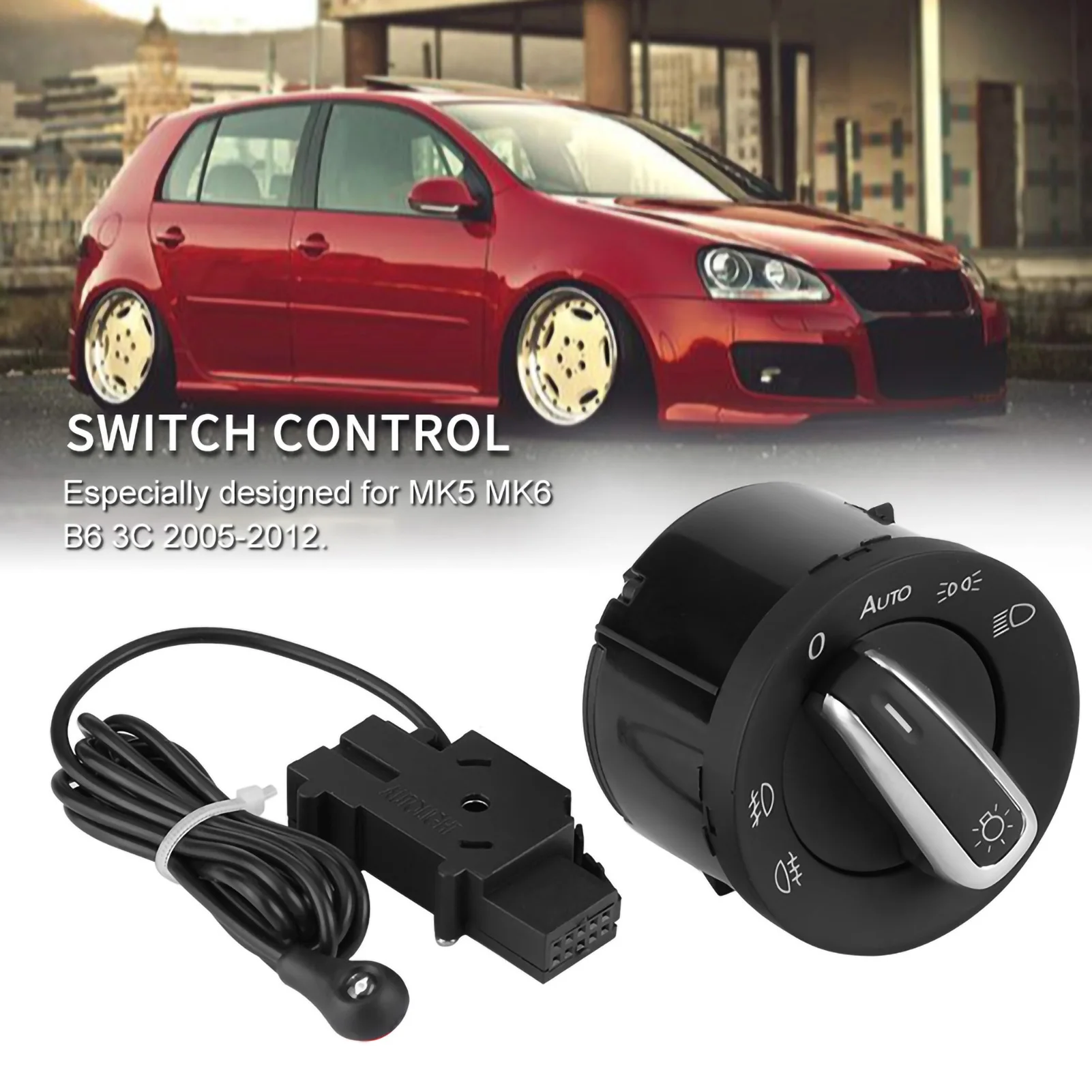 5ND941431BXSH 5ND941431B Car Headlight Switch Control& Sensor Moduel for MK5 MK6 B6 3C 2005‑2012 Car HeadLight Control