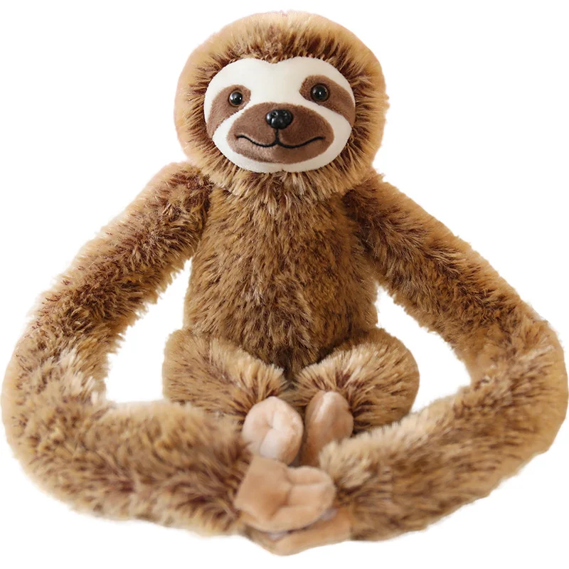 30/45cm Long Arm Sloth Stuffed Animal Soft Plush Huggable Pillow Gift for Friends Home Decro