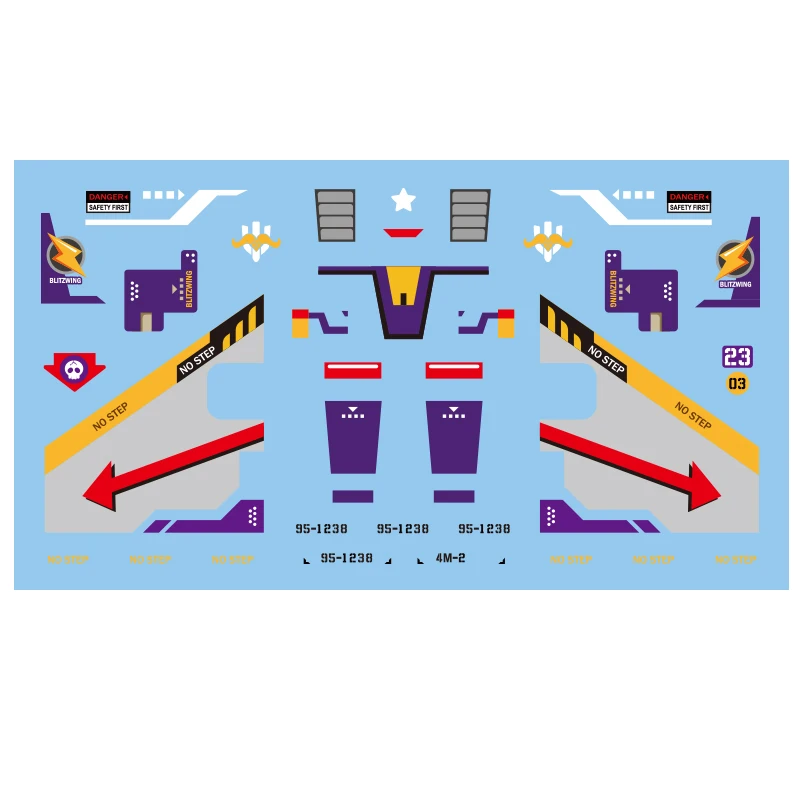 Water Sticker Upgrade Kit For Transformation MFT MS-28 Blitzwing Action Figure Accessories IN STOCK