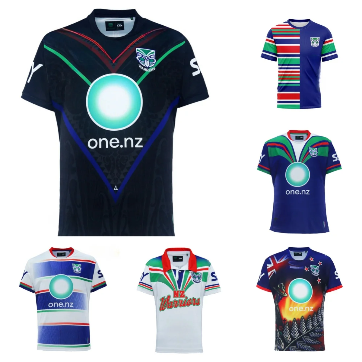 

2024 NEW ZEALAND WARRIORS MENS REPLICA INDIGENOUS JERSEY