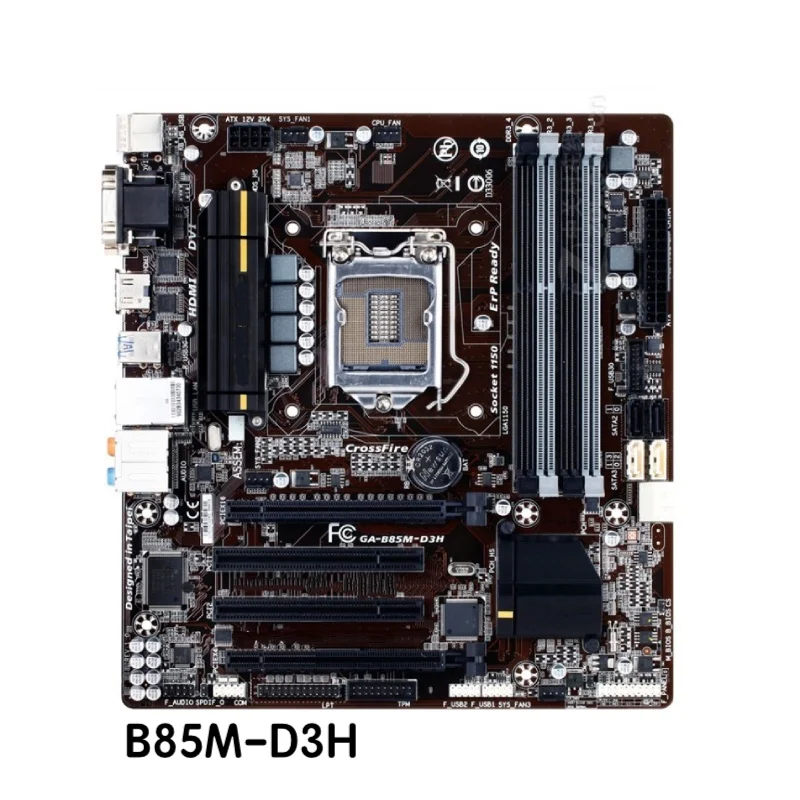 

Для Gigabyte GA-B85M-D3H материнская плата B85M D3H LGA 1150 DDR3 Материнская плата 100% протестирована нормально полностью работает Бесплатная доставка