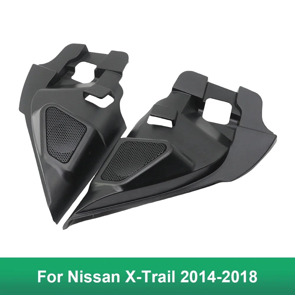 2PCS For Nissan X-Trail 2014-2018 Car Tweeter Refitting Audio Door Angle Gum Speaker Cover Boxes Mounts