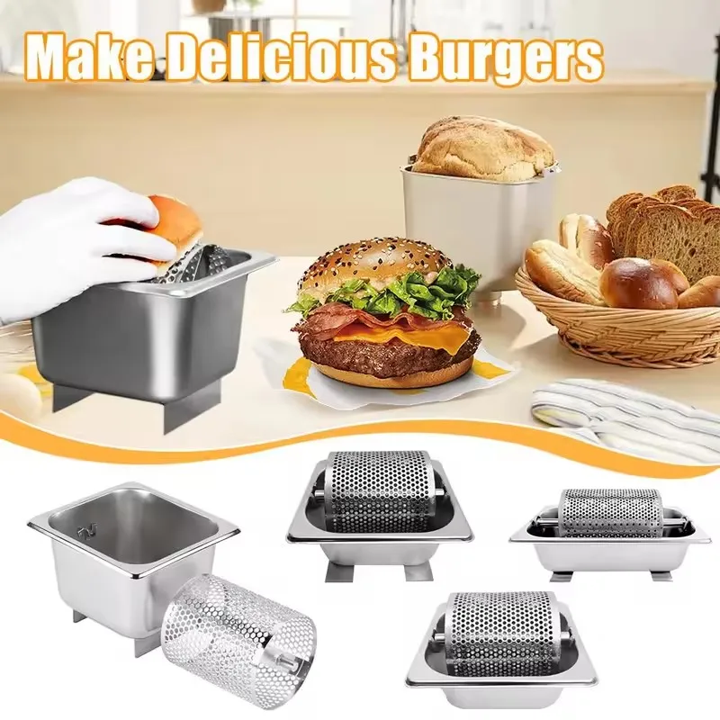 Stainless Steel Butter Spreader with Rolling Base for Easy, Even Application on Sandwiches and Burgers
