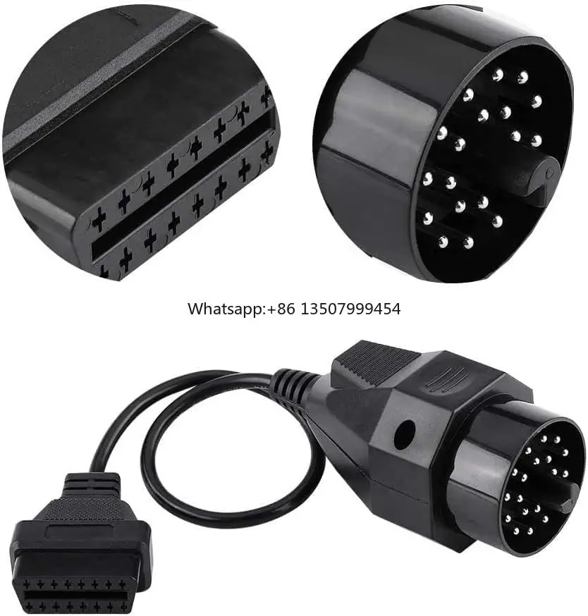 20 Pin to 16 Pin OBD2 Adapter 20 Pin Connector Cable for BMW E36 E38 E39 E46 E53 X 5 Z3