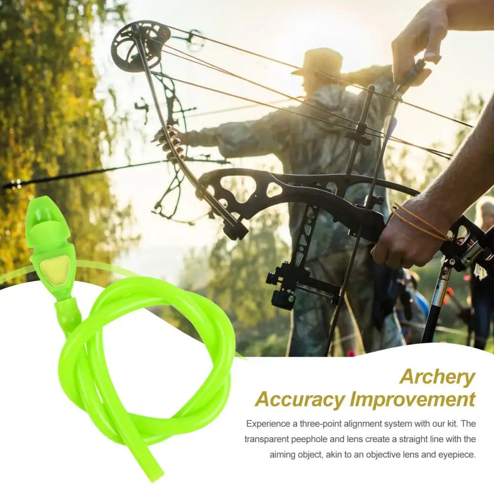 Archery Targeting System Archery Peep Sights Bow Peep Sights Kit with Rubber Tube for Hunting Target Archery for Precision