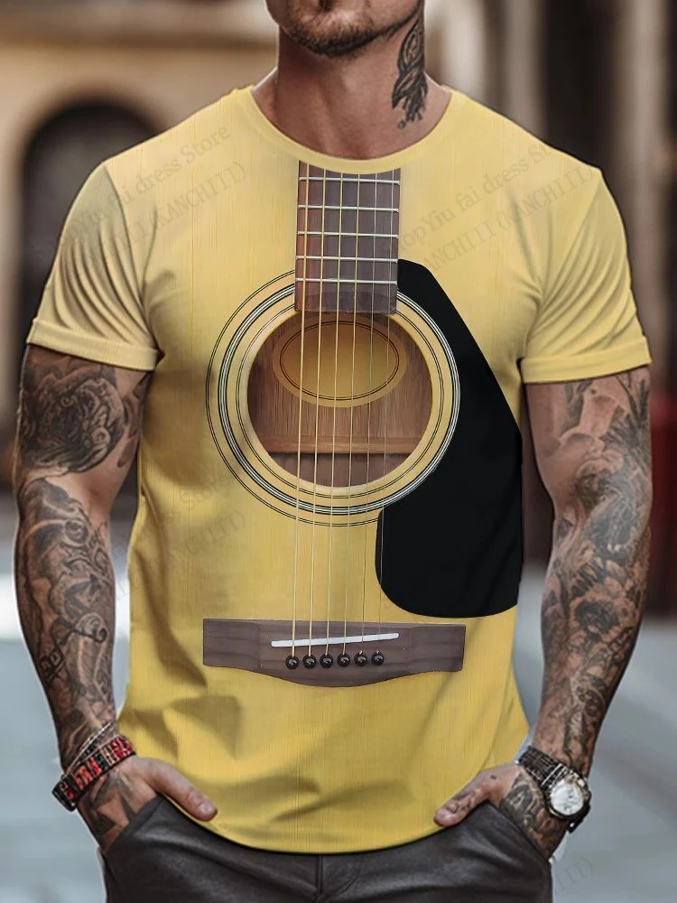 

Guitar Animal Dog 3d Print T-shirt Men Women Fashion Casual Short Sleeve Oversized Tshirt Kids Tops Tees Men Clothing Creativity