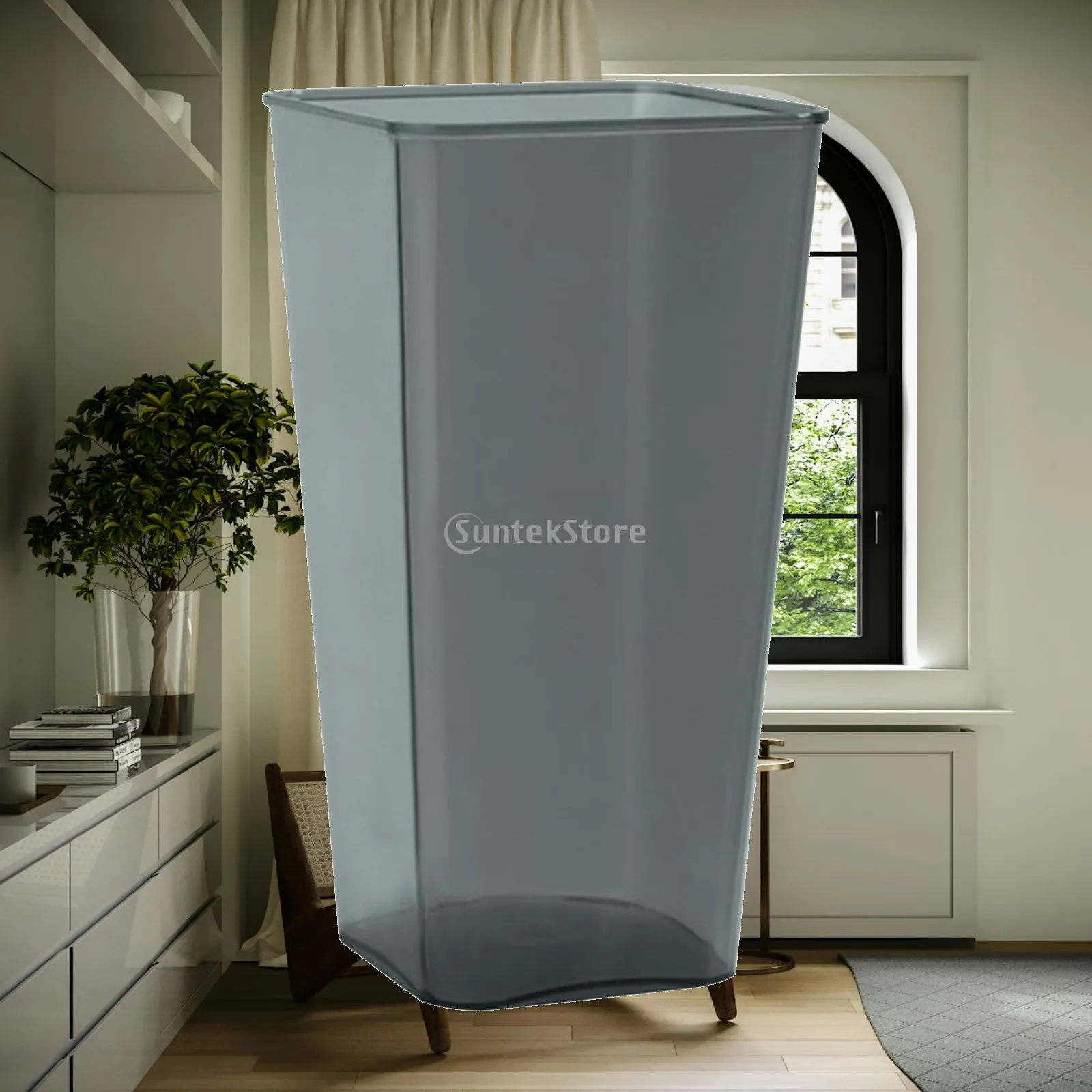 Modern Acrylic Vase Tapered Decorative Flower Bucket Break Resistant Centerpiece for Wedding Table