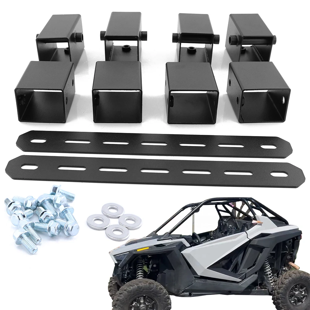 

For Polaris RZR PRO XP /R /TURBO R /PRO XP 4 ULTIMATE Motorcycle Main Driver & Passenger Seat Risers Steel Seat Lift Up Riser