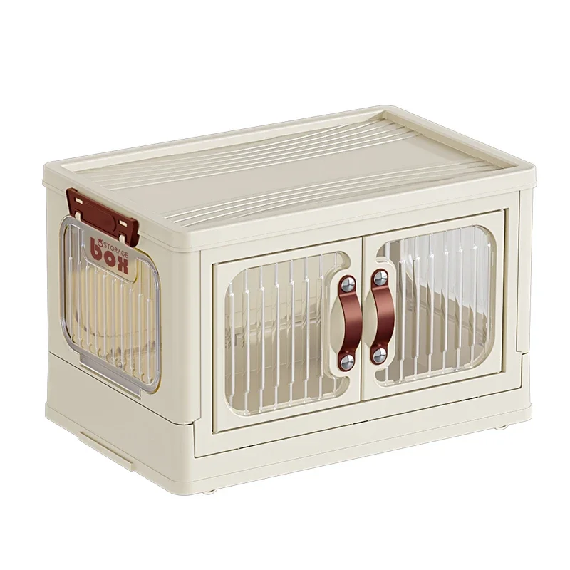 ZZXL Storage Cabinet Household Baby Wardrobe Organizing Foldable Multi-Layer Plastic Storage Cabinet