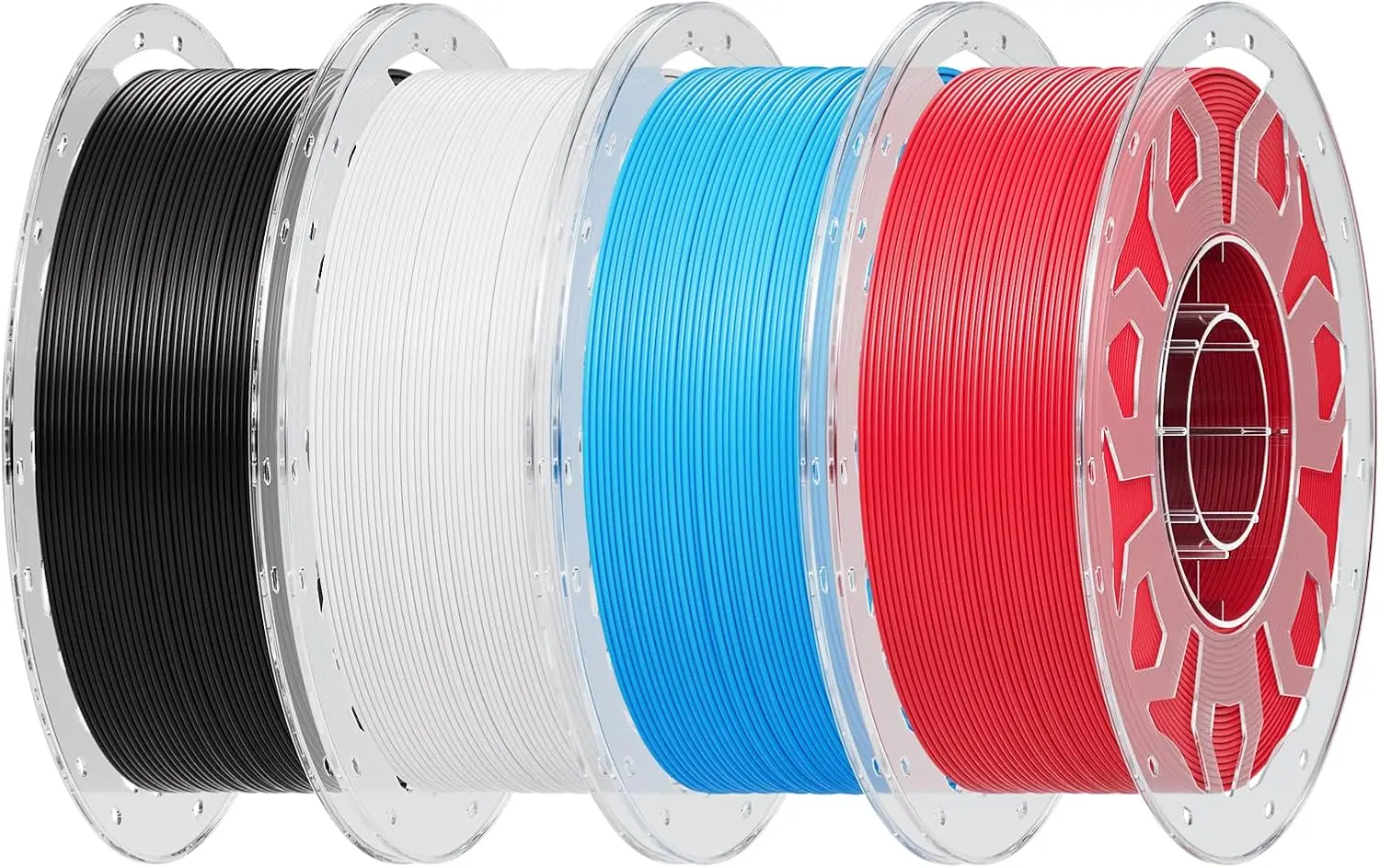

1.75mm PLA Filament Bundle, 4 kg Multicolor, Enhanced Toughness No Warp for FDM 3D Printers