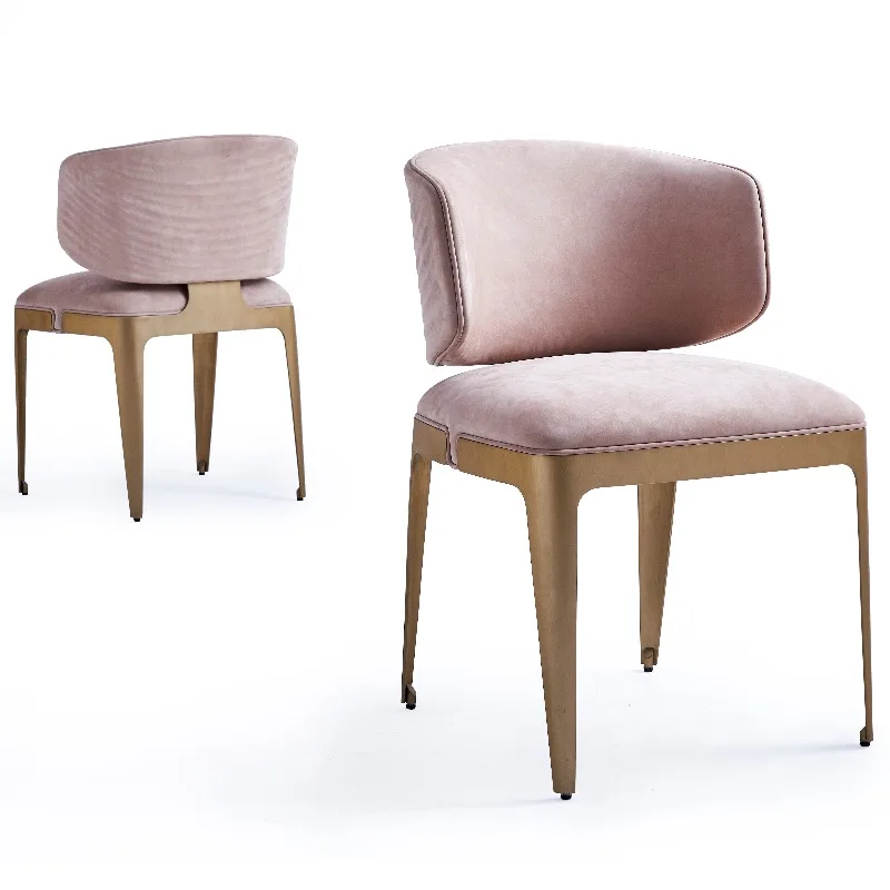 

Modern restaurant leather case high-end dining chair luxury wholesale restaurant metal frame chair
