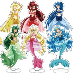 Anime Mermaid Melody Figure Acrylic Stand Cosplay Nanami Ruchia Lucia Hanon Hosho Model Plate  Props