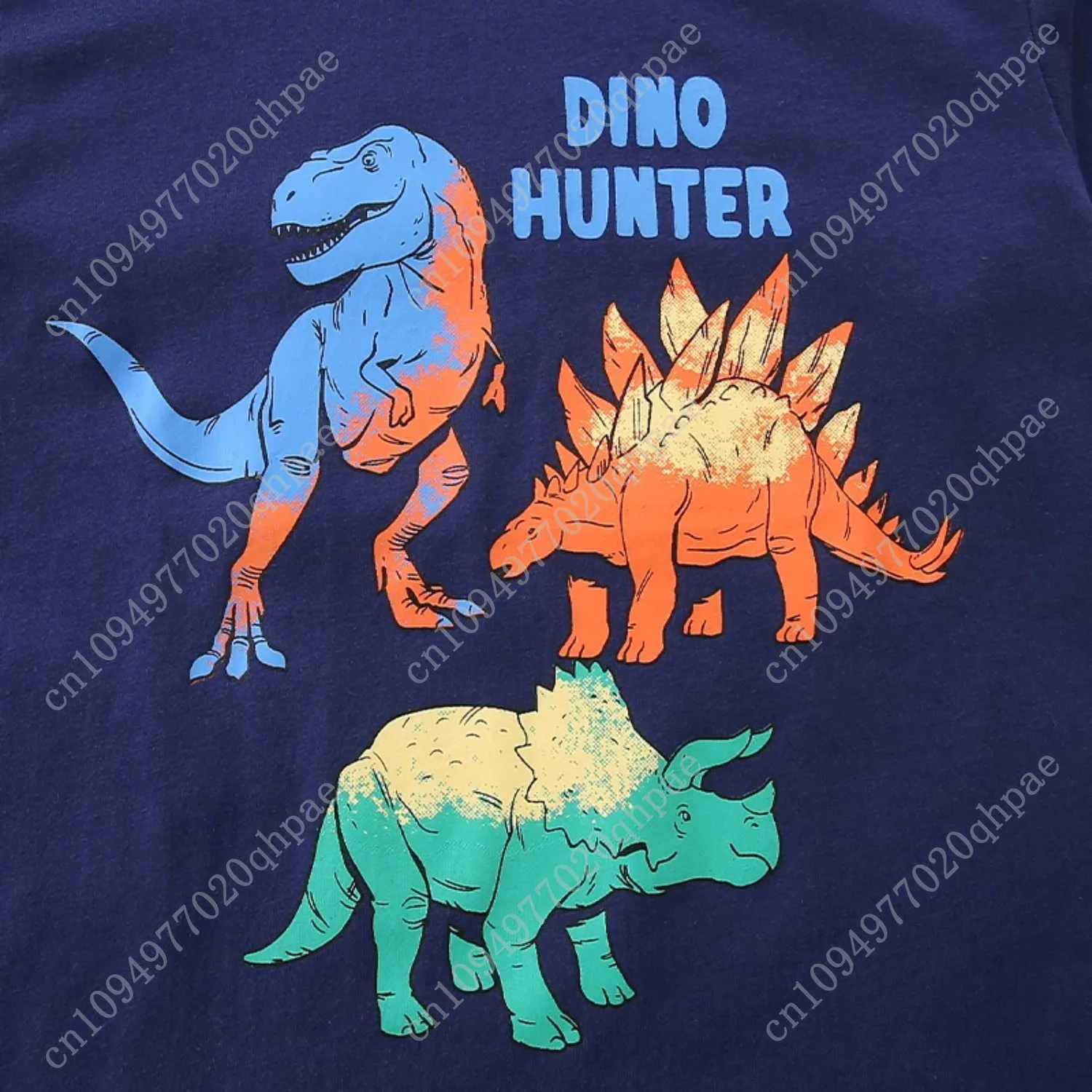 أوروبا وأمريكا أزياء ديناصور طباعة الأطفال بأكمام طويلة تي شيرت الخريف الصبي الجديد بأكمام طويلة السترة. #5