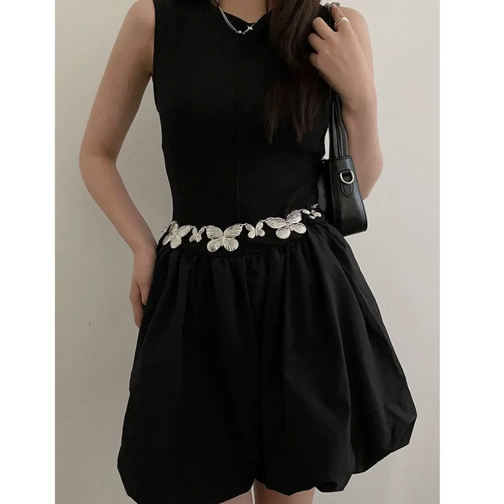 New Butterfly Tassel Waist Chain Vintage Y2K Bohemian Belt Dress Decoration Trendy Flower Bohemian Belt