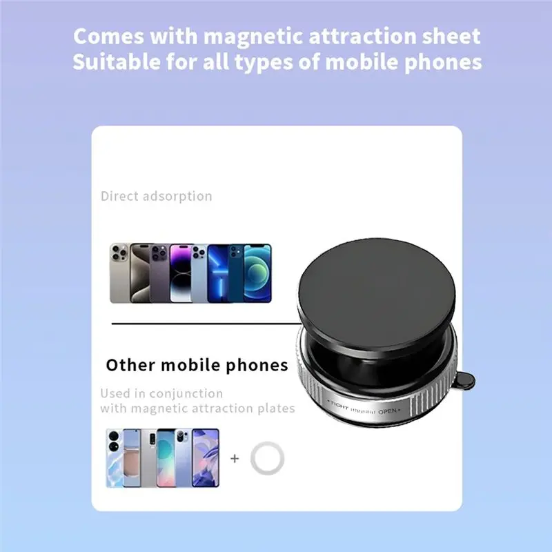 Dependable-Ntelligent For Motorcycle Navigation Holder Vacuum Suction Cup Bracket Car Mobile Phone Holder Black