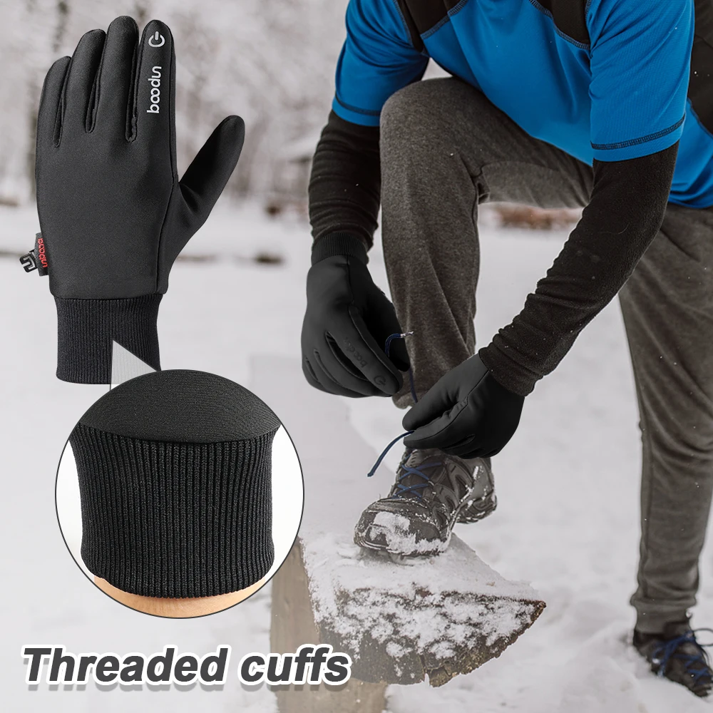 Winter Waterproof Cycling Gloves Bicycle Hunting Snowboard Skiing Road Bike Fleece Touch Screen Warm Snow Tactical Glove  Men