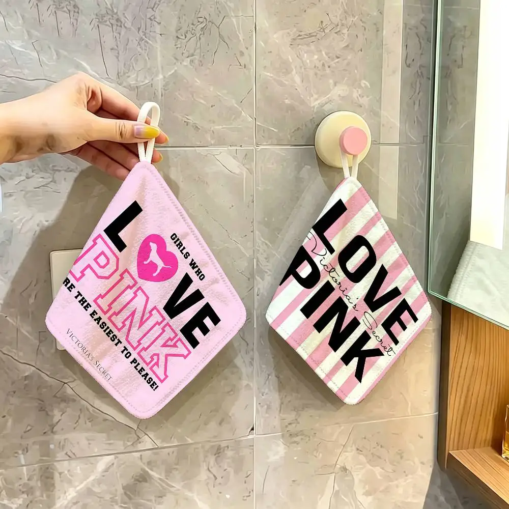 V-Victorias-Fashion-S-Secret Hanging Kitchen Towel, Polyester Cotton Material, Multipurpose Hand Wiping Towel for Family