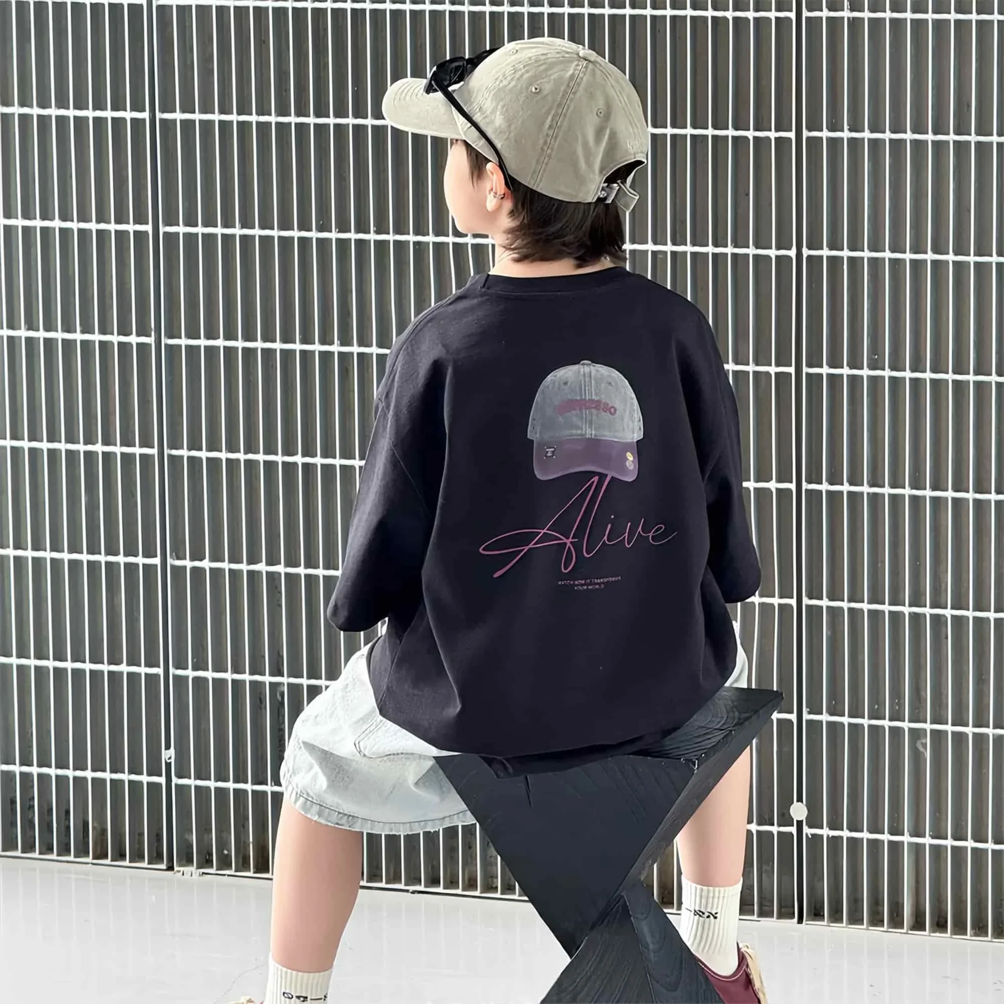 Neues Sommer-Rundhals-T-Shirt - Hochwertiges, elegantes und luxuriöses Kurzarm-Oberteil aus reiner Baumwolle für Kinder – Detail 8