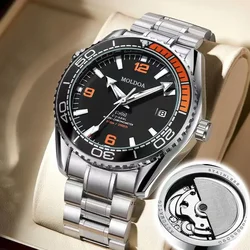 Men's Watch Automatic Movement Hollow Calendar Waterproof Luminous Watch Business Stainless Steel Strip Watchs Mens Reloj Hombre