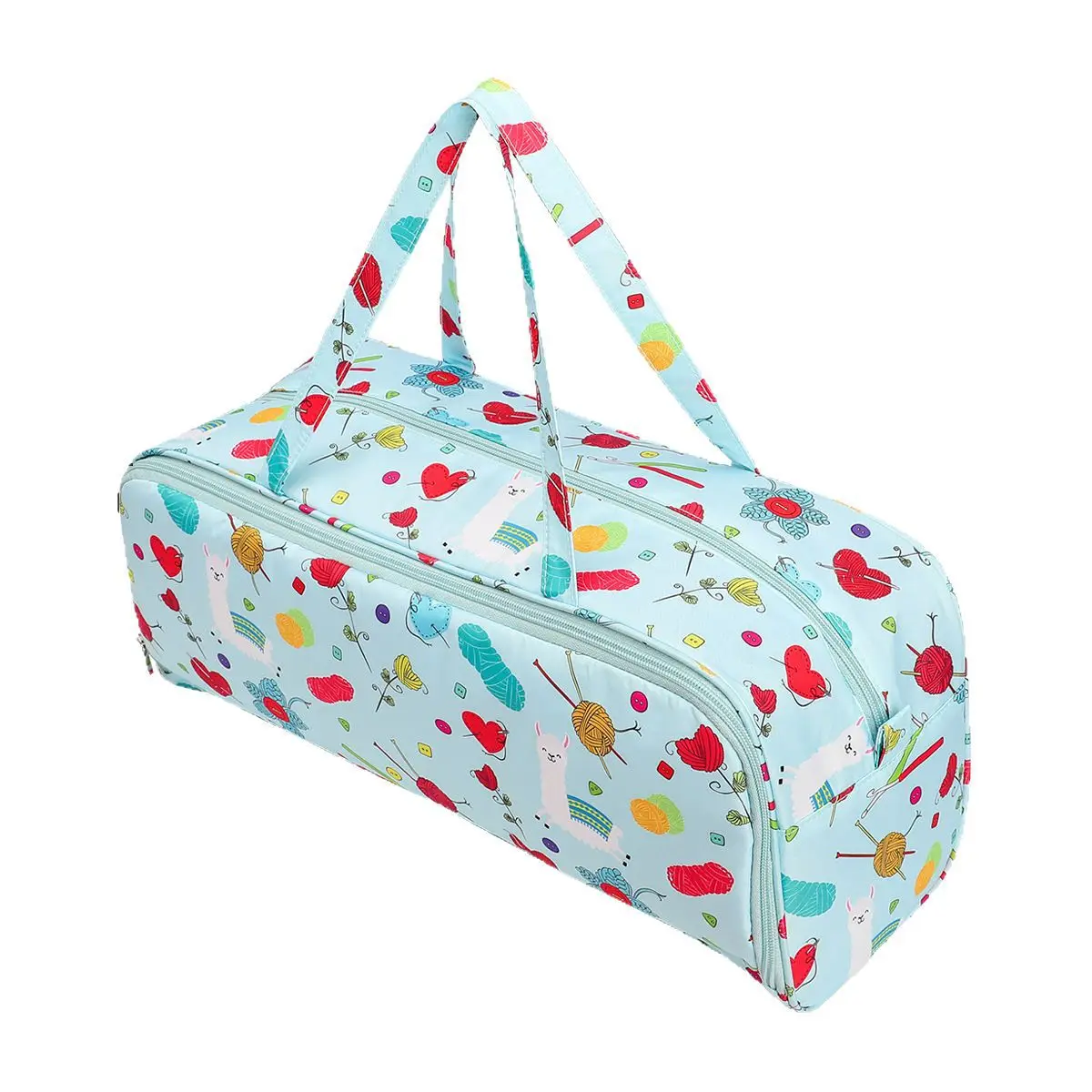 Wool storage bag yarn storage bag knitting tool stick needle blue handbag household dust bag