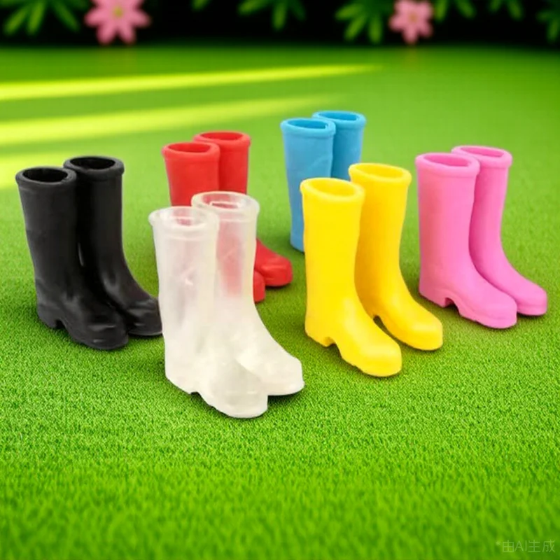 Mini-Regenstiefel für die Hausdekoration, simulierte Schuhfiguren, kleine Hauszubehör, Mikrolandschafts-Requisiten, Miniatur