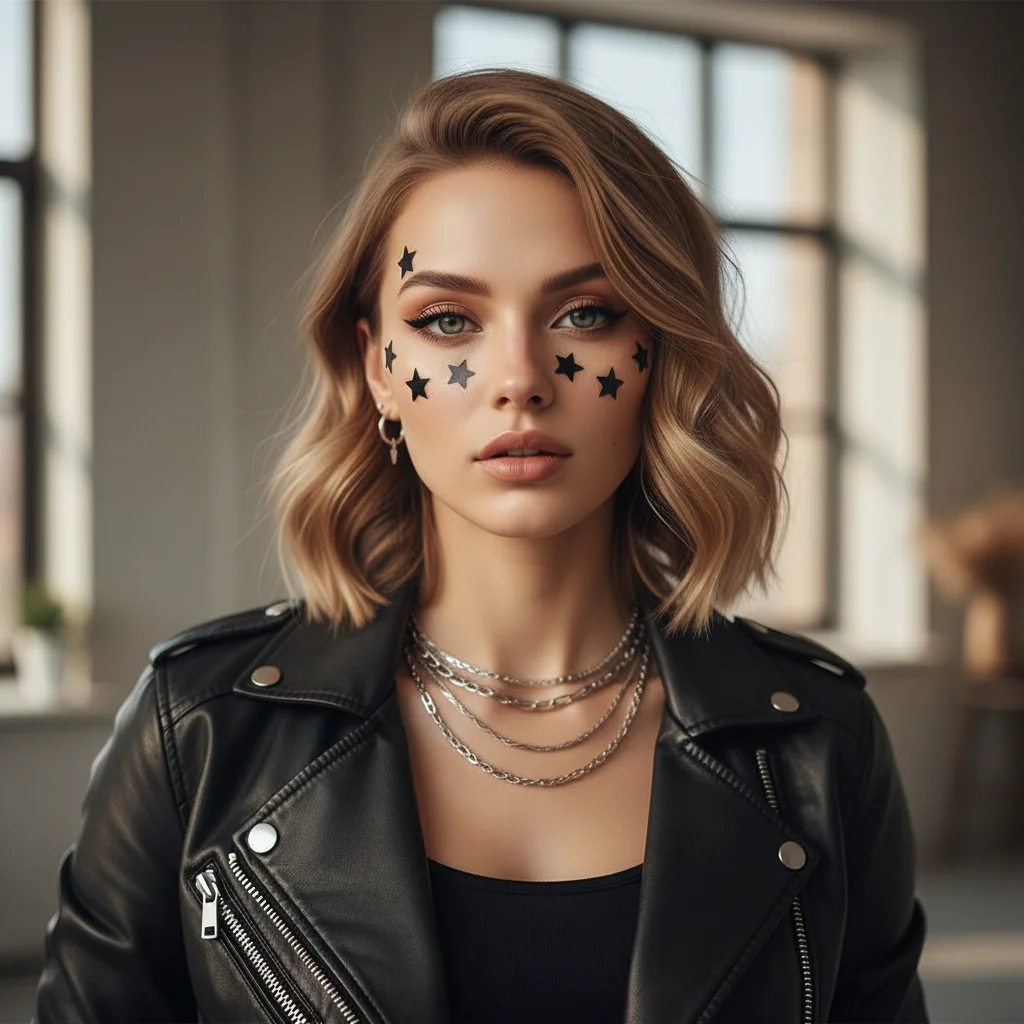 200 Stück gemischte Sterne Mond Pickel Patches Cool Girl Gesicht Dekor Aufkleber modische unsichtbare Akne Punkte Makel Abdeckung Aufkleber