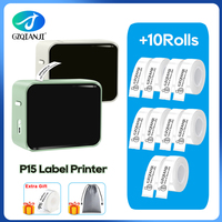 P15 Label Printer Bluetooth Portable Thermal Label Maker Inkless Printing 15mm Self-adhesive Sticker Marklife P12 D30