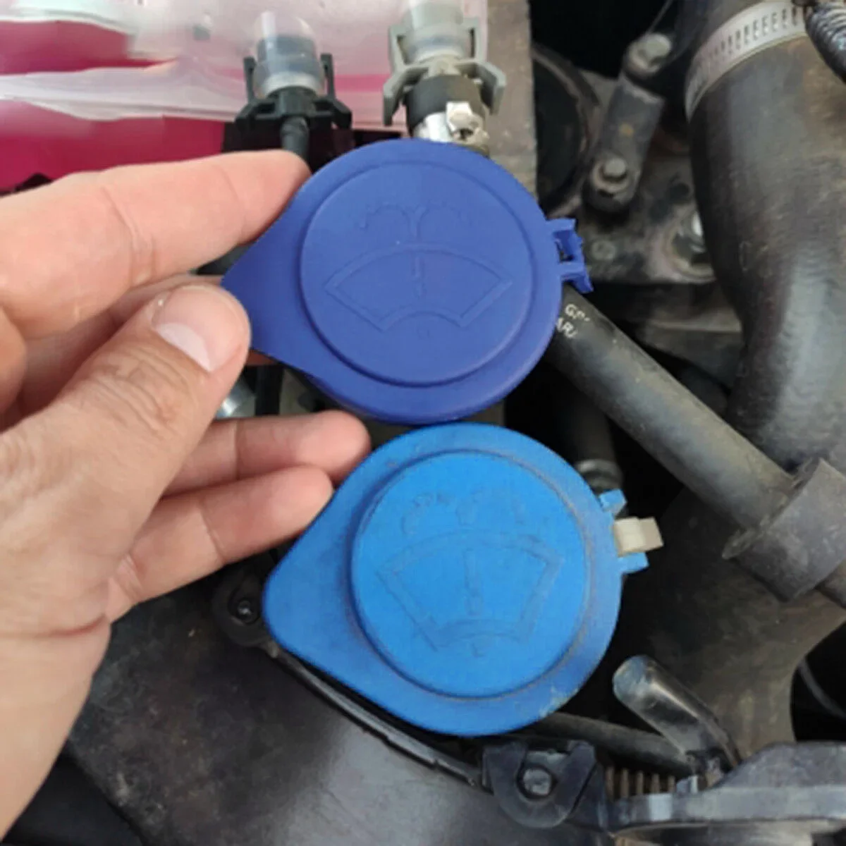 Accessories Reservoir Bottle Cap Blue Brand New Plastic Replacement Spare Tank Washer 2011-2015 Windshield ABS Car