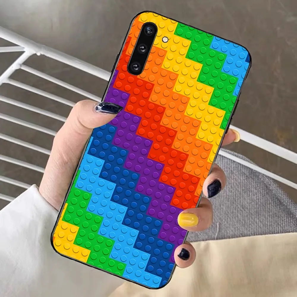 L-Lego Bricks Background Phone Case For Redmi Note 4 X 5 A 6 7 8 T 9 9S 10 11 11S 11Epro Poco M3 Pro