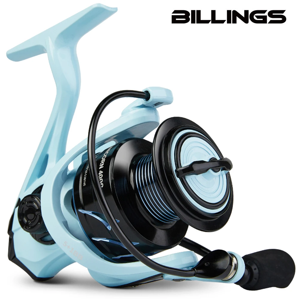 Billings Einhorn 2010-2014 Serie, 2000: 1 Übersetzungs verhältnis, 4000 lbs maximaler Widerstand, Metall wippe & Spule, drehende Angel rolle, für Süßwasser