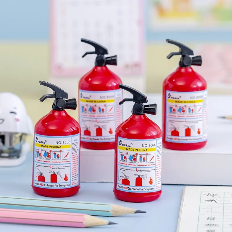 1 PCS Creative Fire Extinguisher Shape Pencil Sharpener Cutter Knife Kids Student Prize Stationery School Supplies